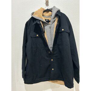 NEW NFL X Darius Rucker Buffalo Bills Black XXL Hooded Jacket W/ Sherpa Lining